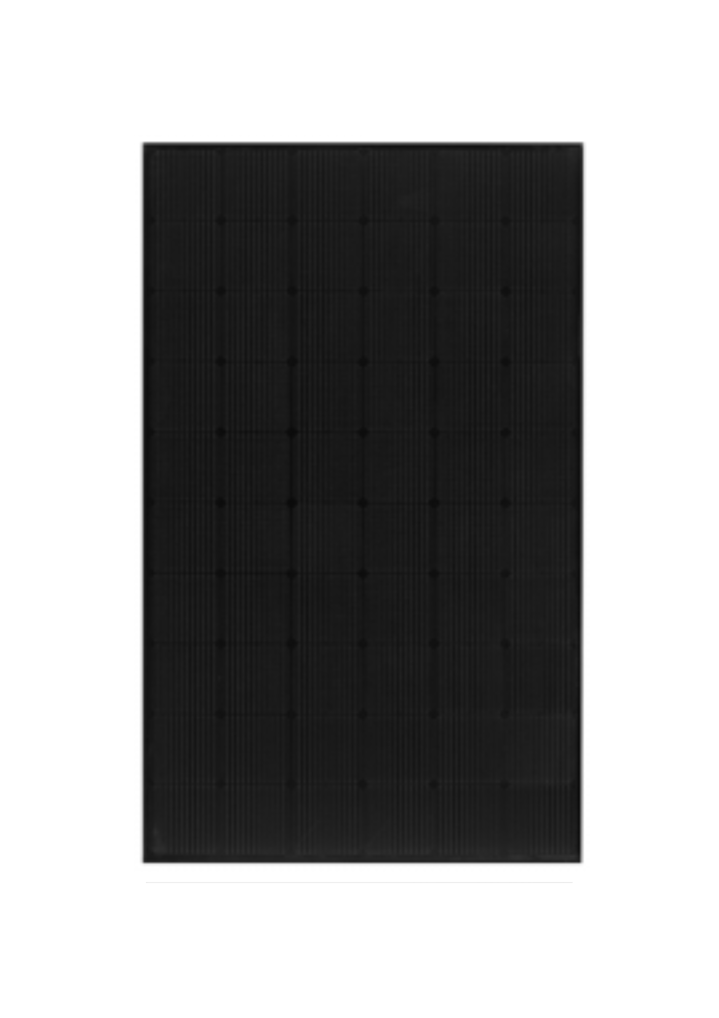 Image of a singular all black solar panel 