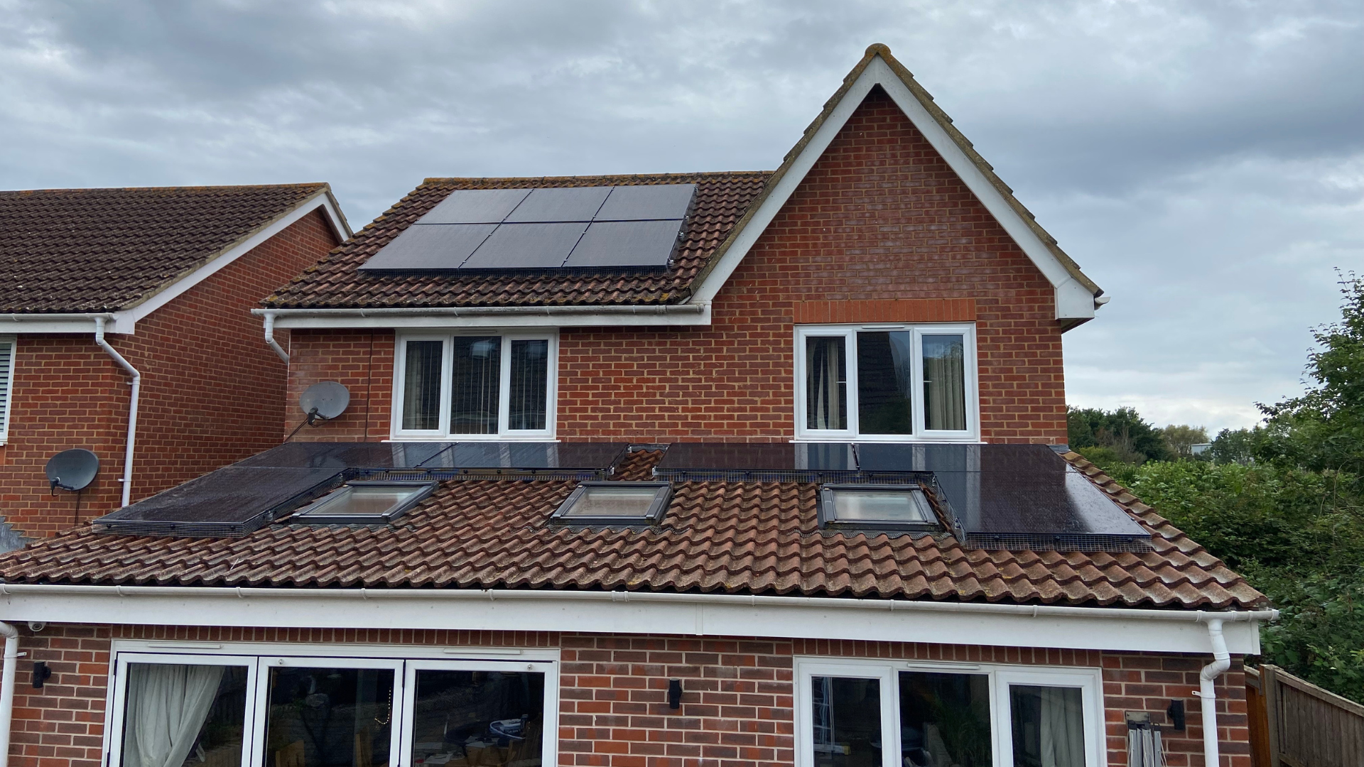 An image of a Solar PV install on a typical domestic property 